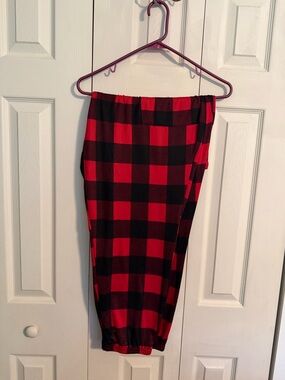 Red and Black Buffalo Plaid Comfy Lounge Pants
